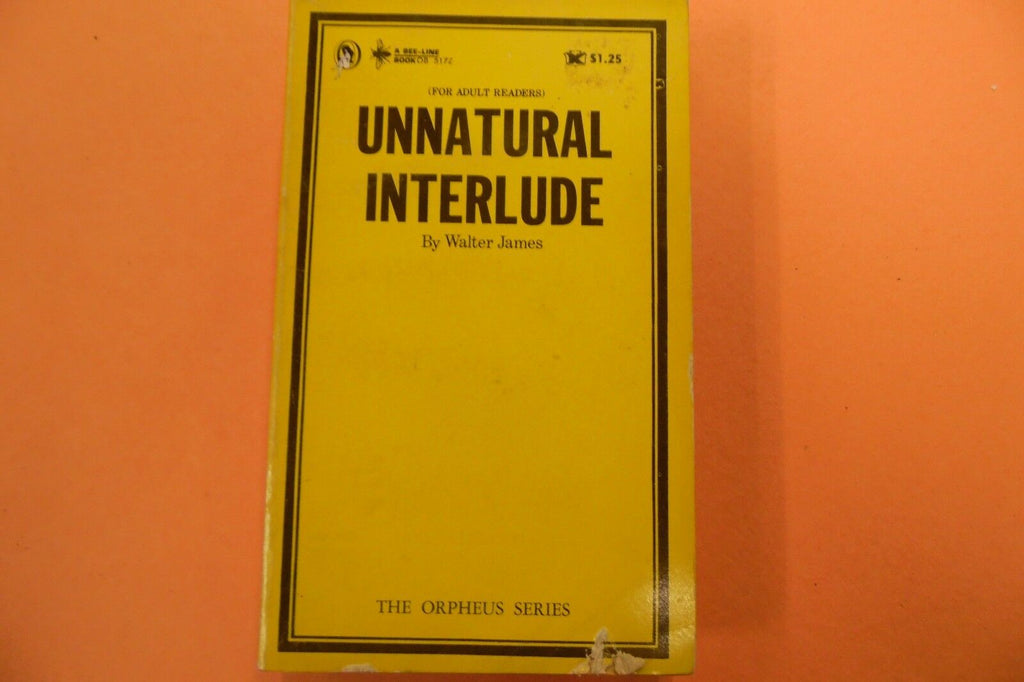 Unnatural Interlude Adult Novel by Walter James 1968 110216lm-ep2