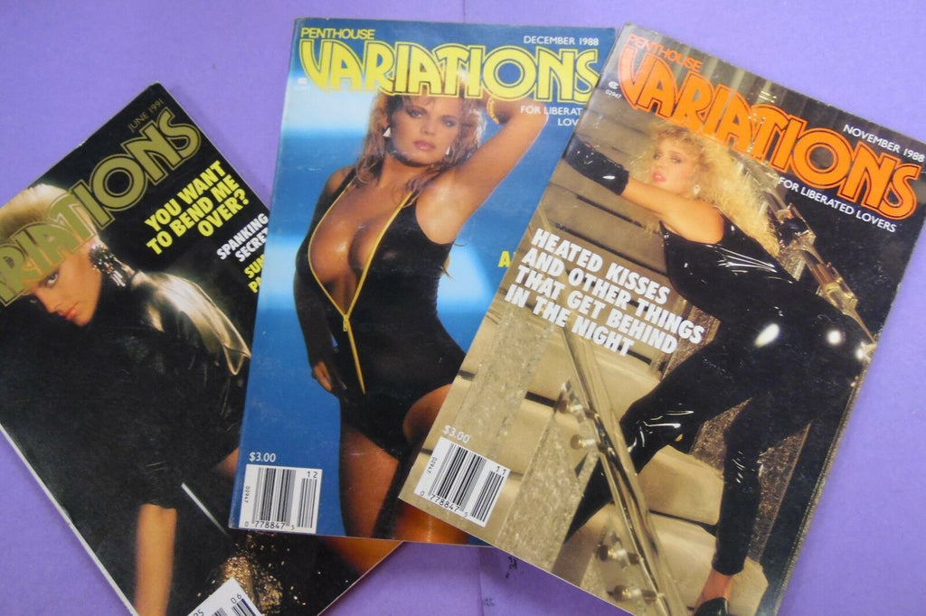 Lot Of 3 Penthouse Variations November/ December 1988 / June 1991 092016lm-ep - Used