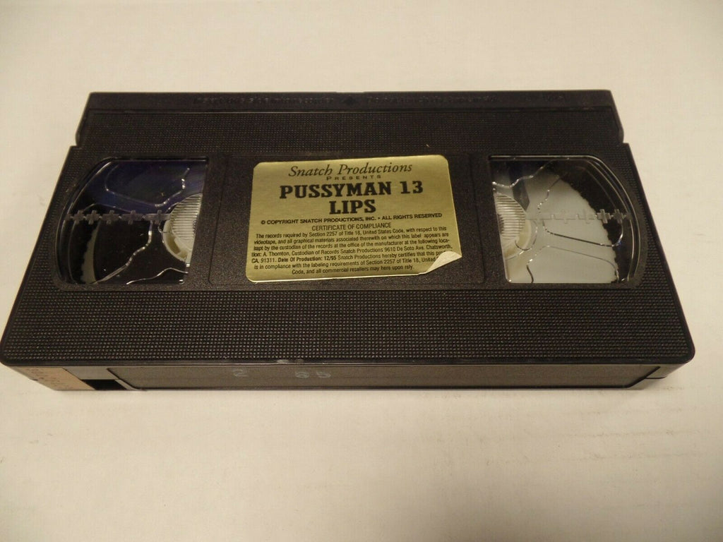 Pussyman 13 Lips Snatch Productions 1995 Adult VHS 051519AMP