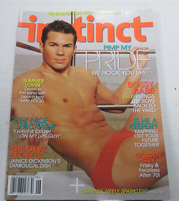 Instinct Gay Adult Magazine Sam Hood June 2006 ex 101814lm-ep