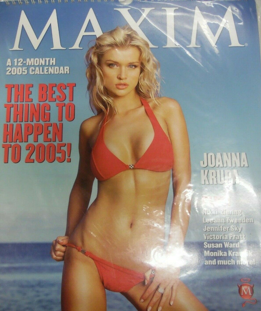 Maxim 2005 Wall Calendar 15" x 13" Joanna Krupa /Susan Ward 042419lm-ep2