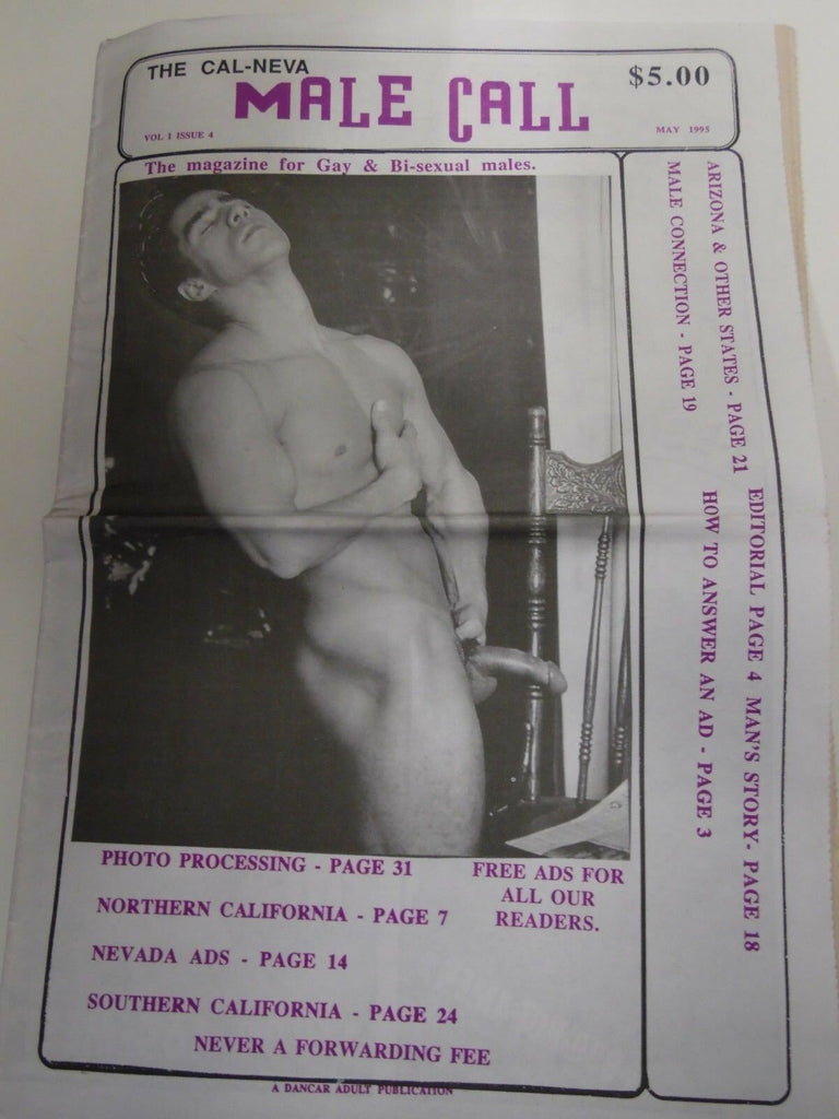 Cal-Neva Male Call Gay Contacts Newspaper May 1995 112718lm-ep