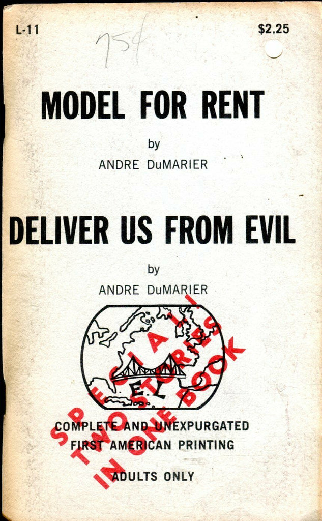 Model For Rent/ Deliver Us From Evil Novel by Andre DuMarier 1968 100719lm-ep
