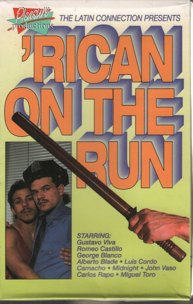 Rican on the Run Gustavo Viva Romeo Castillo Gay Male Adult VHS 080219AMP