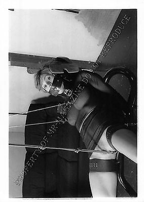 Adult 1990s B&W Photo 5x7 Bondage MILF Ashley Renee Bound & 46LO