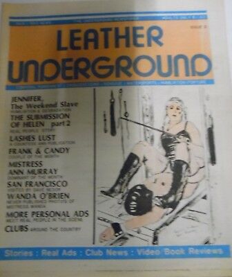 Leather Underground Fetish Newspaper Mistress Ann Murray #3 1980's 052118lm-ep