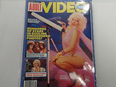 Adult Video Aciton Magazine Lori Lovett/Amber Lynn April 1987 030816lm-ep