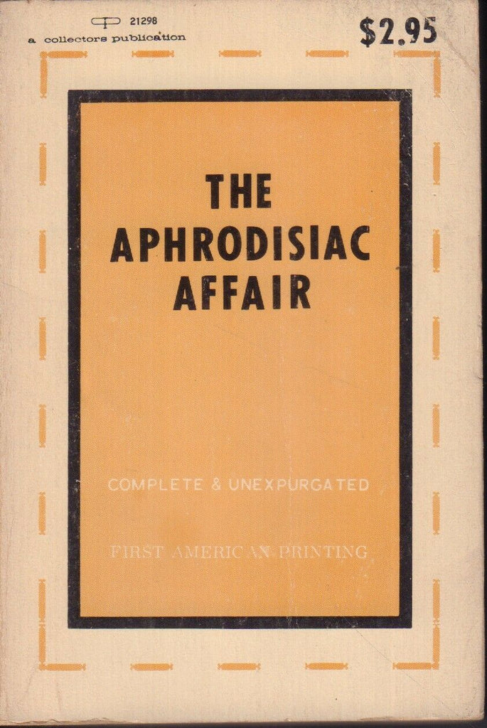 The Aphrodisiac Affair First American Printing 1969 Adult Book 041318DBEP