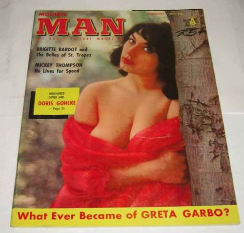 Modern Man Magazine V. 10 #8-116 February 1961 Brigitte Bardot Greta Garbo