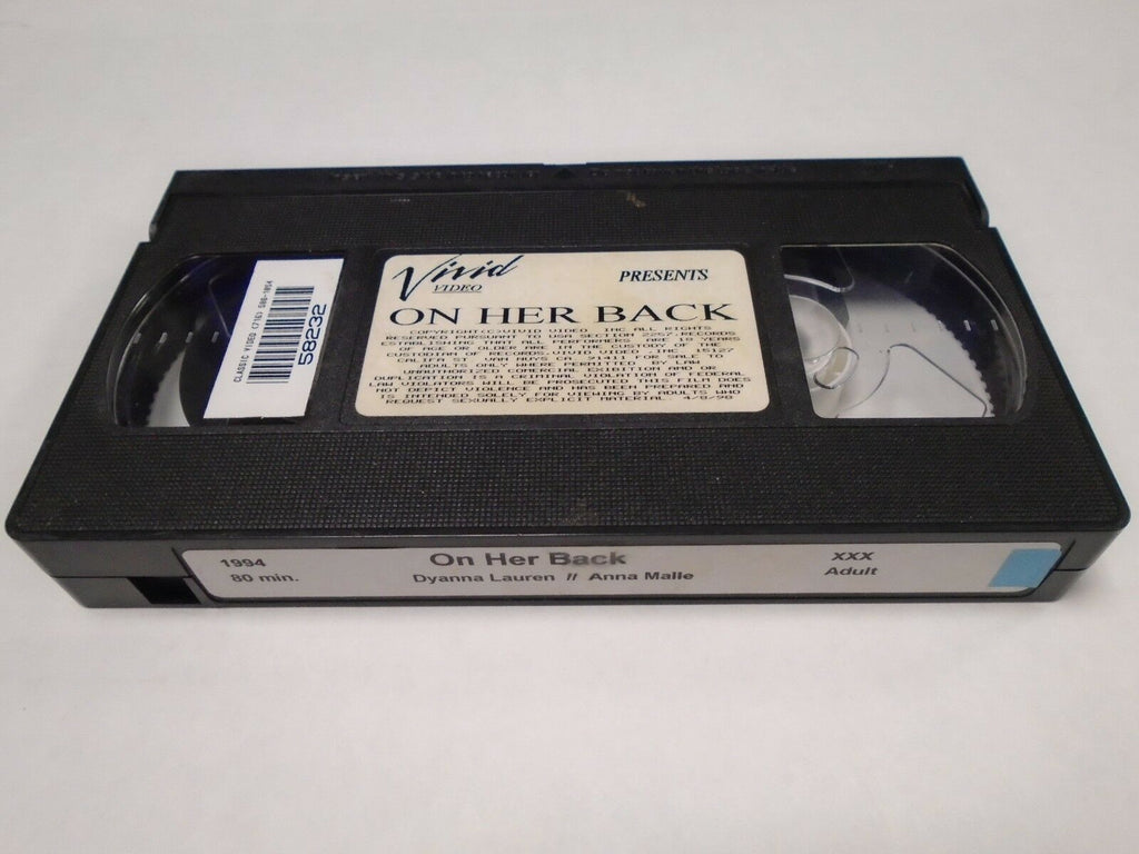 On Her Back Dyanna Lauren Anna Malle 1994 80mins Adult VHS 011119AMP2