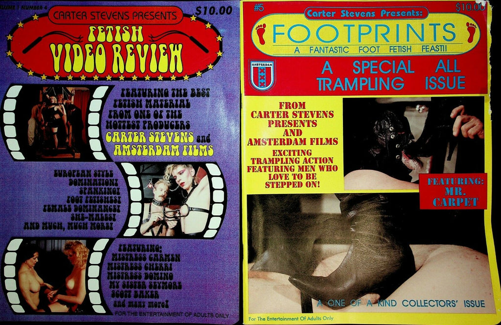 Lot Of 4 Carter Stevens Fetish Magazines Mistress Domino 1994-1997 030920lm-ep