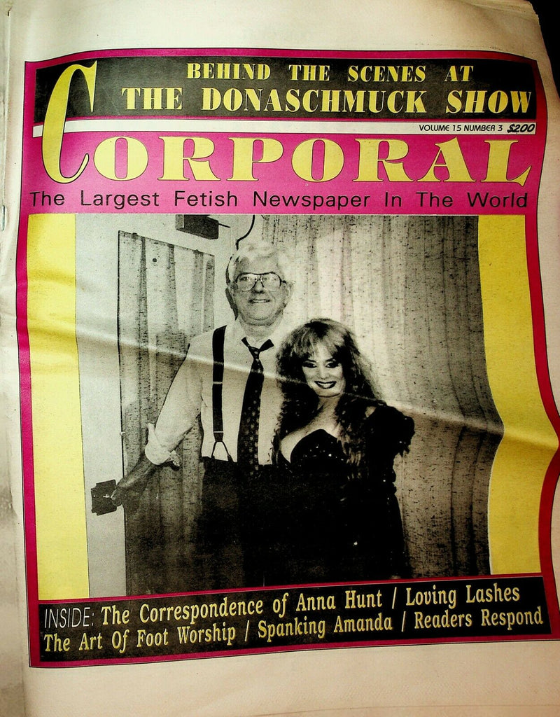Corporal Fetish Newspaper Phil Donahue vol.15 #3 1992 022720lm-ep
