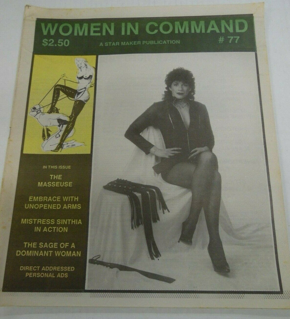 Women In Command Newspaper Mistress Sinthia In Action #77 1994 121619lm-ep