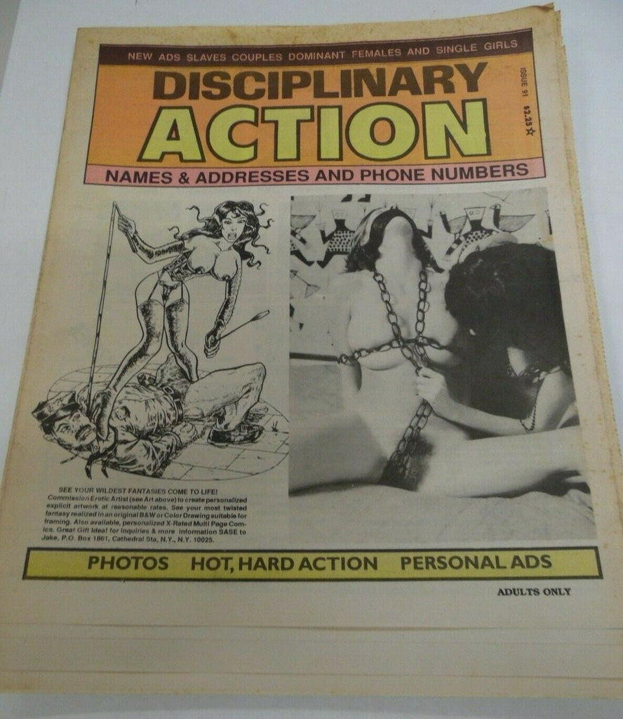 Disciplinary Action Fetish Contact Newspaper #91 1990's 121319lm-ep