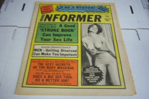 National Informer Adult Magazine "A Good Stroke Book Can Improve Your Sex Life" Vol.29 #2 January 11, 1976