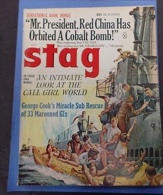 Stag Adult Magazine Call Girl World October 1964 vg 010116lm-ep
