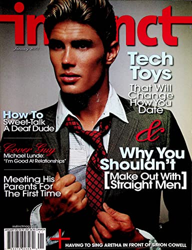 Instinct Gay Men's Magazine Cover Guy Michael Lunde January 2005