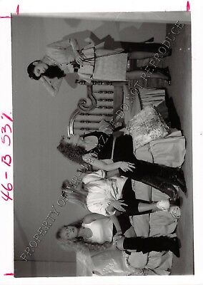 Adult Vintage B&W Photo 5x7 HOM Bondage Beautiful Group of Lesbians Bound 90VL