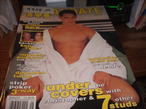 Mandate Gay Male Adult Magazine August 1999 Under the Covers with Christopher and 7 Other Studs