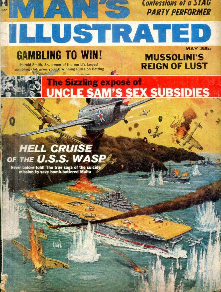 Man's Illustrated Vintage Magazine Uncle Sam's Sex Subsidies 1962 031619lm-ep