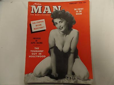Modern Man Adult Magazine Renee Lavelle February 1956 ex 021316lm-ep