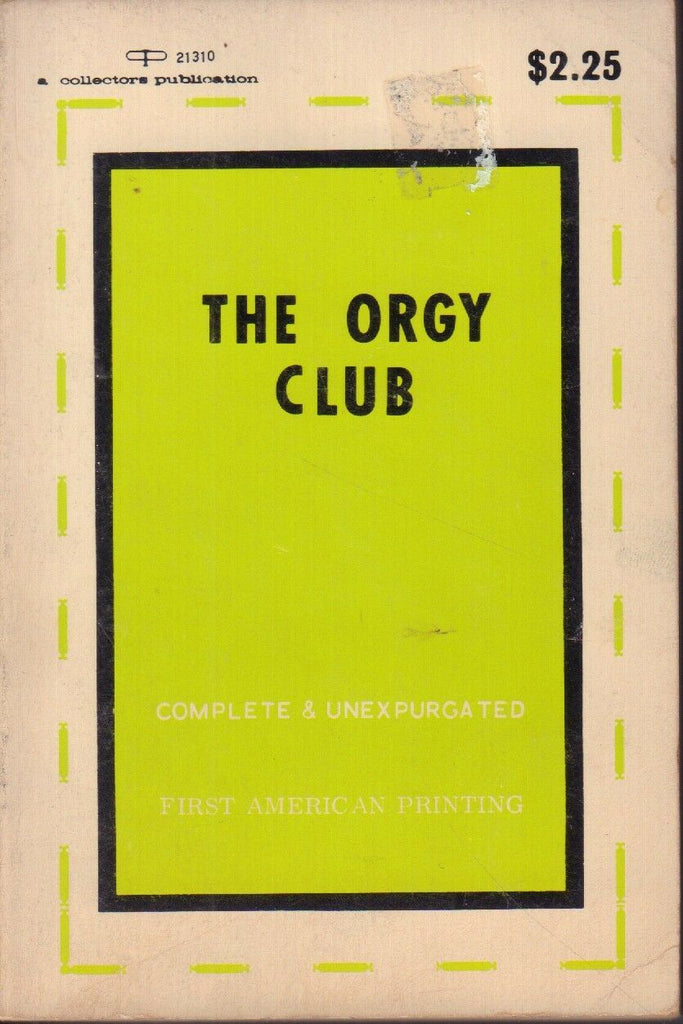 The Orgy Club 1969 Collectors Publication Adult Book 041318DBEP