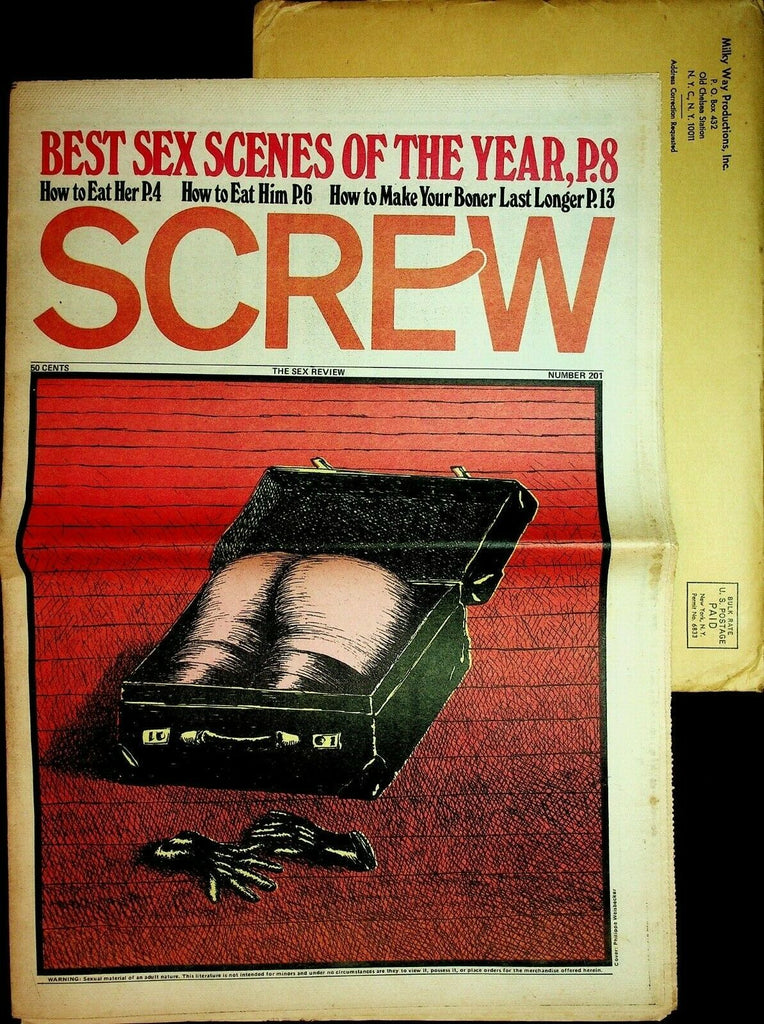 Screw Newspaper Best Sex Scenes Of The Year #201 January 8,1973 062420lm-ep
