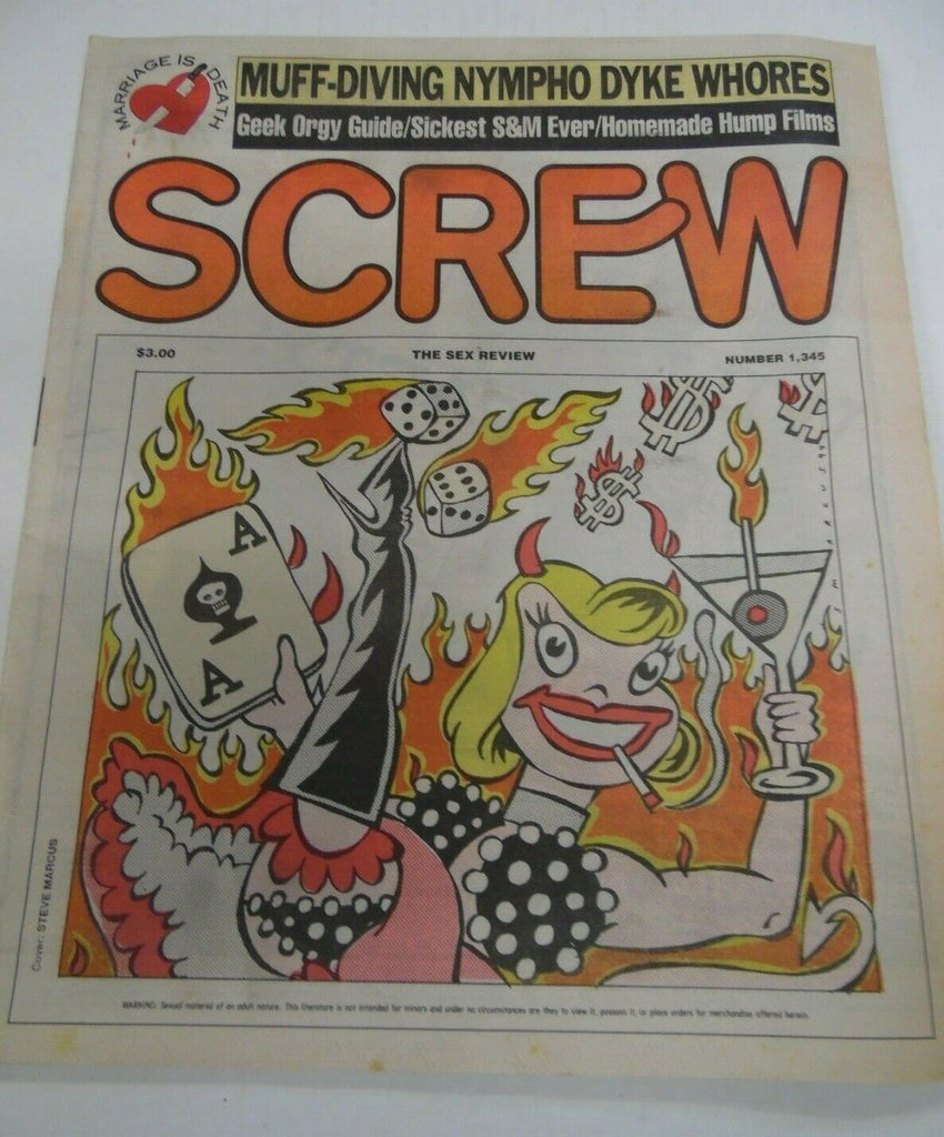 Screw Screw Newspaper Betty Page #1345 December 12, 1994 121419lm-ep2