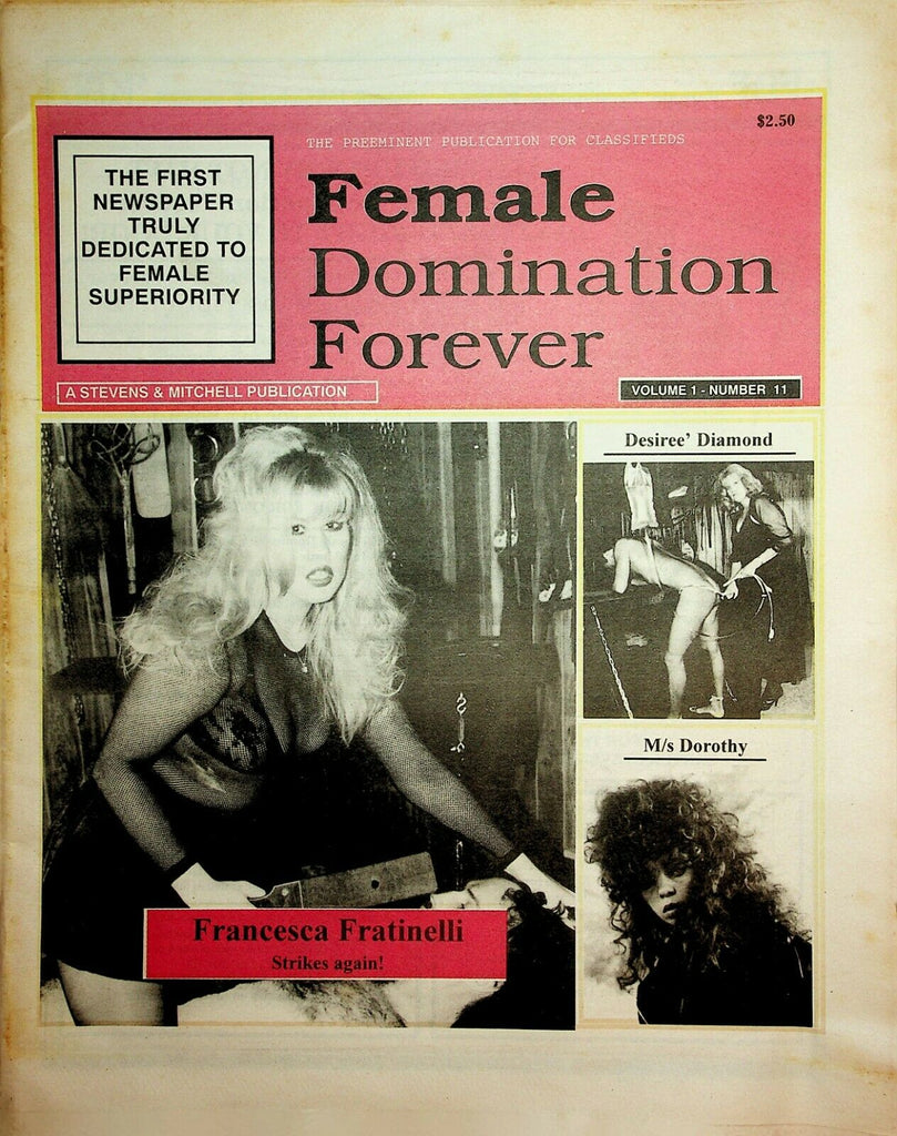 Female Domination Forever Newspaper Francesca vol.1 #11 1994 022120lm-ep2