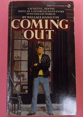 Coming Out Gay Novel by Wallace Hamilton 1977 Signet Books 073113lm-epa