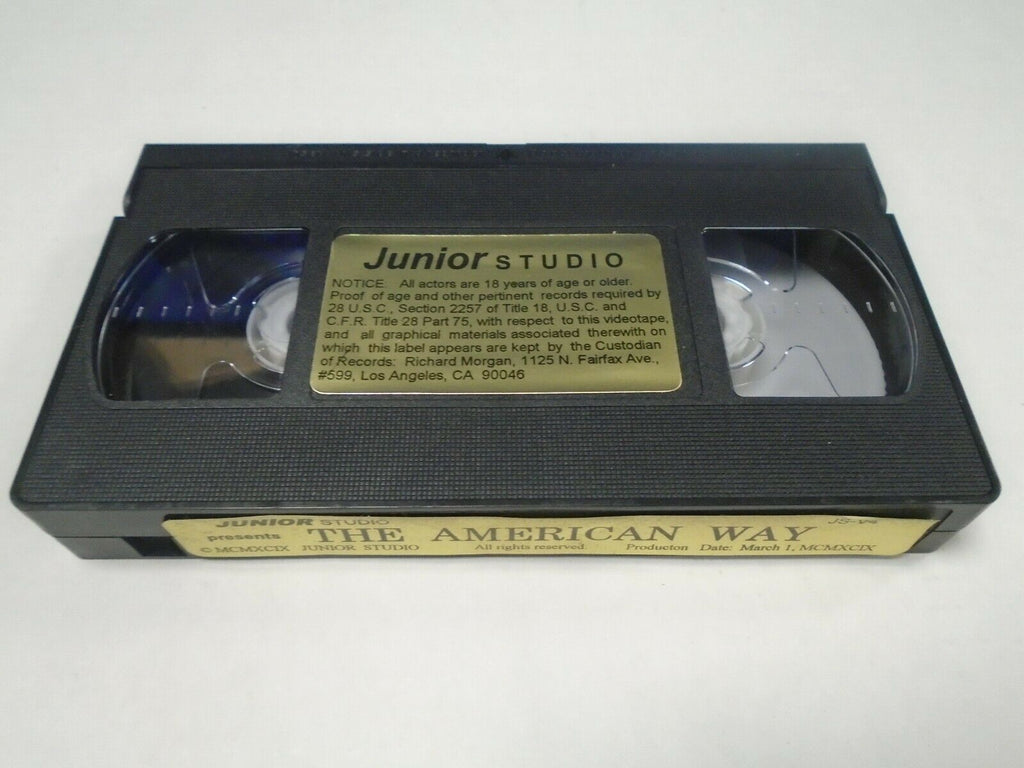 The American Way 1999 Junior Studio Gay Male Adult VHS 071719AMP