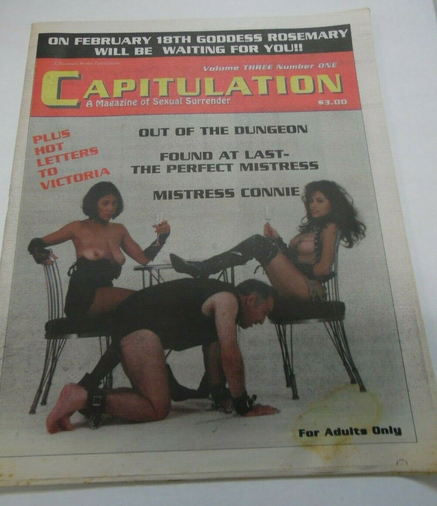 Capitulation Fetish Newspaper Mistress Connie vol.3 #1 1993 012920lm-ep2