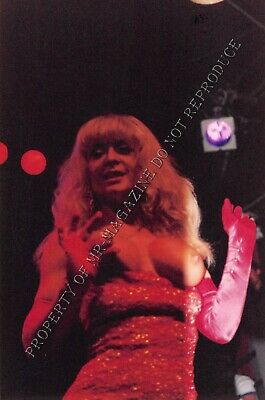 Nina Hartley Candid Original 4x6 Photo 1990s Performing Nude at Live Show 351ig