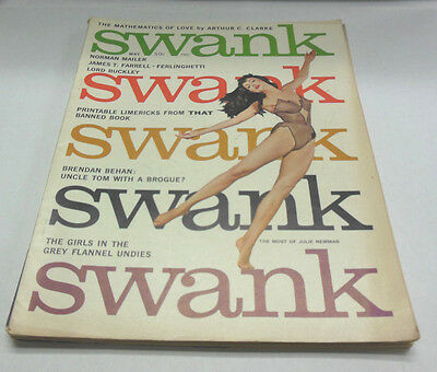 Swank Busty Adult Magazine Grey Flannel Undies May 1961 vg 052614lm-ep