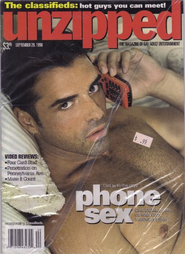 Unzipped Magazine September 29, 1998 (Dial in to the orgy PHONE SEX Dino Dimarco gets off with Cody Matthews inside)