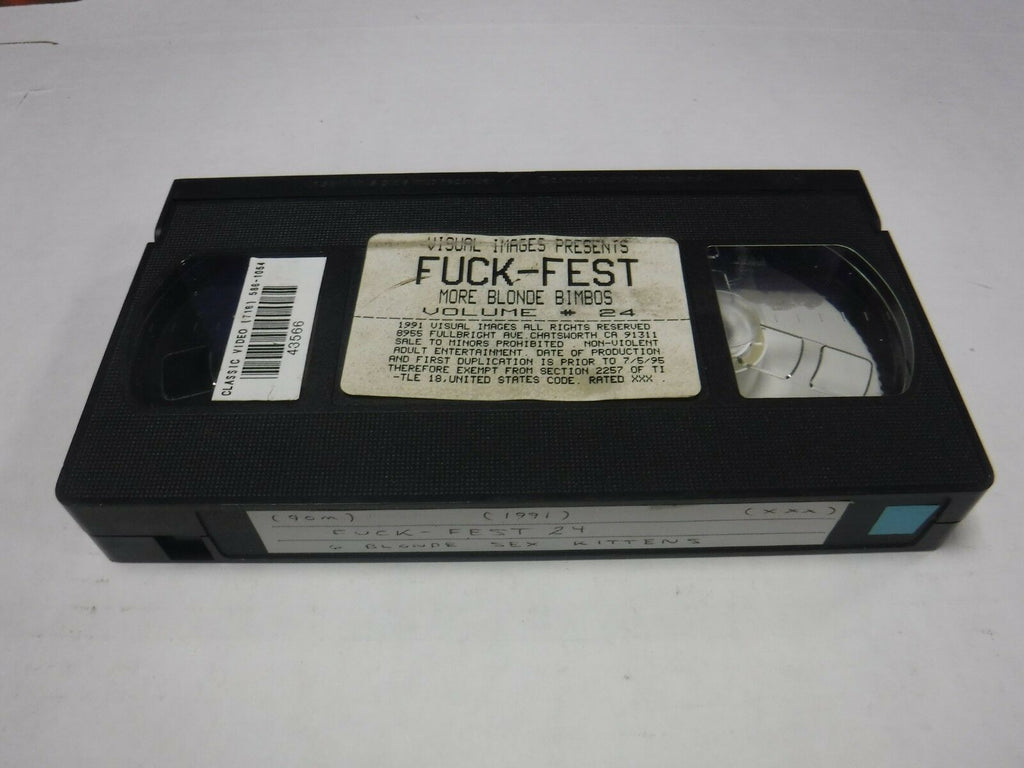 Fuck-Fest More Blonde Bimbos Vol #24 1991 90mins Adult VHS 123118AMP2