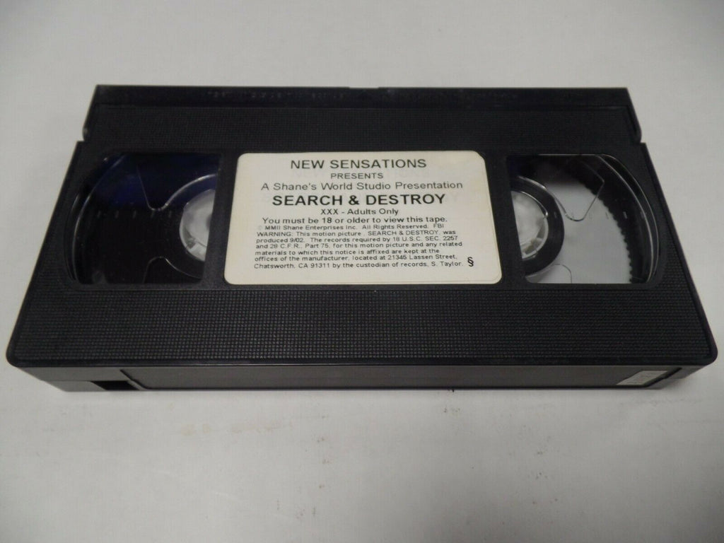 Search & Destroy New Sensations Shane's World Adult VHS 051619AMP2