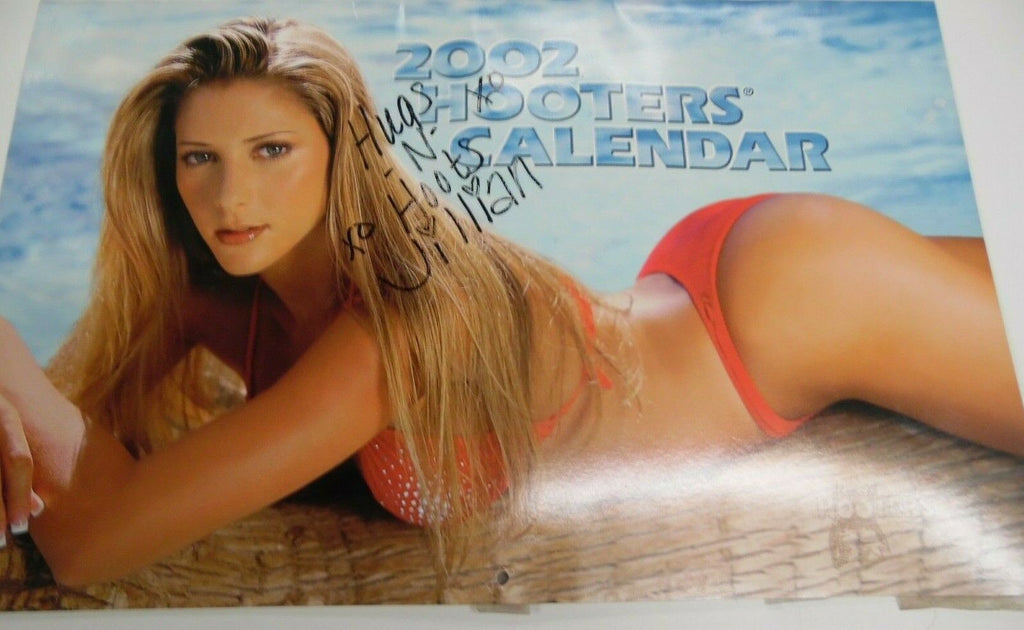 Unbranded Hooters 2002 Wall Calendar Jillian -signed! 17" x 11" 022219lm-ep