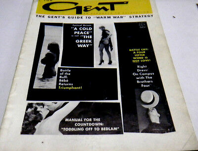 Gent Vintage Adult Magazine "Battle of the Buff "October 1961 051513lmep