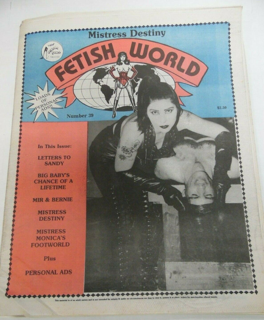 Fetish World Newspaper Mistress Monica's Foot World #39 1993 120719lm-ep
