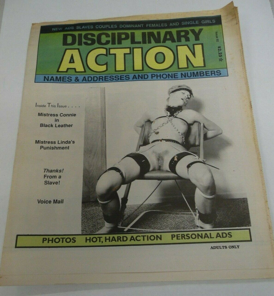 Disciplinary Action Fetish Newspaper Mistress Linda #92 1990's 121319lm-ep