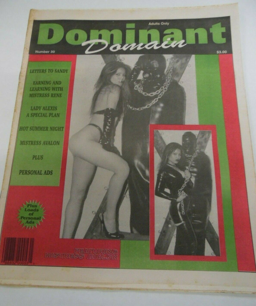 Dominant Domain Newspaper Mistress Avalon #30 1995 121719lm-ep2
