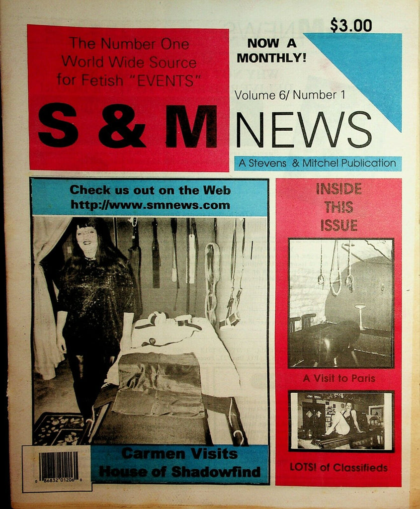 S & M News Newspaper Mistress Carmen vol.6 #1 1998 030320lm-ep