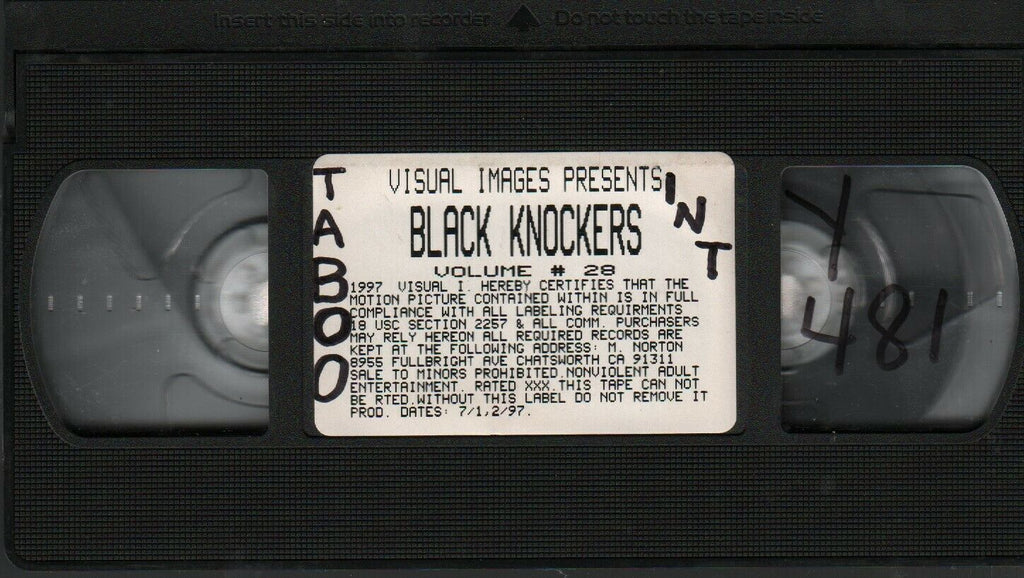 Black Knockers Vol #28 1997 Visual Images Adult VHS 021720AMP2