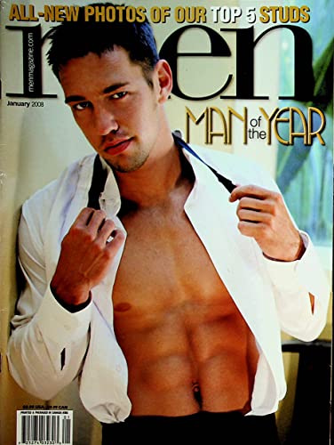 Men Gay Adult Magazine Man Of The Year Johnny Castle January 2008
