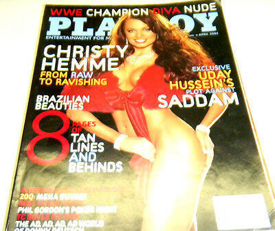 Playboy Adult Magazine"Christy Hemme" April 2005 ex070613lm-ep - Used