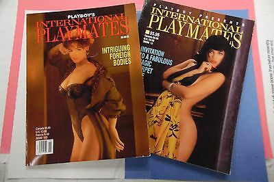 Lot Of 2 Playboy Magazines International Playmates 1992/1993 062716lm-ep - Used