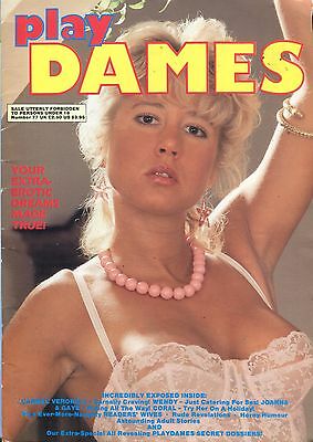 Play Dames Magazine Cover Girl Carmel #77 1987 030614lm-epa2