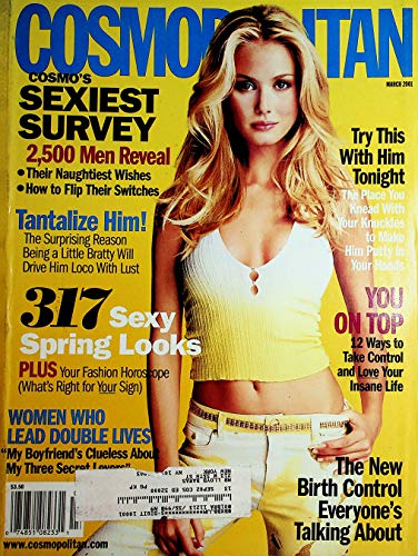 Cosmopolitan Magazine Sexy Spring Looks / Tantalize Him! March 2001