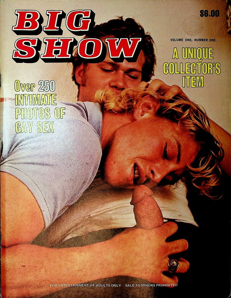 Big Show Gay Magazine Over 200 Photos Of Gay Sex vol.1 #1 1980's 040420lm-ep